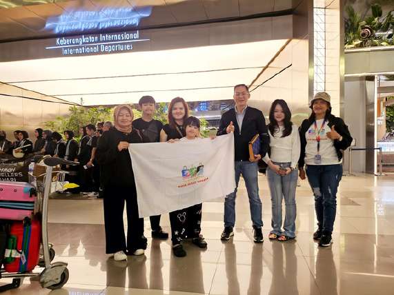 International Departure with DJW Flag