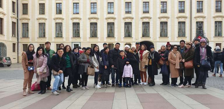 Winter Palace Courtyard Gathering
